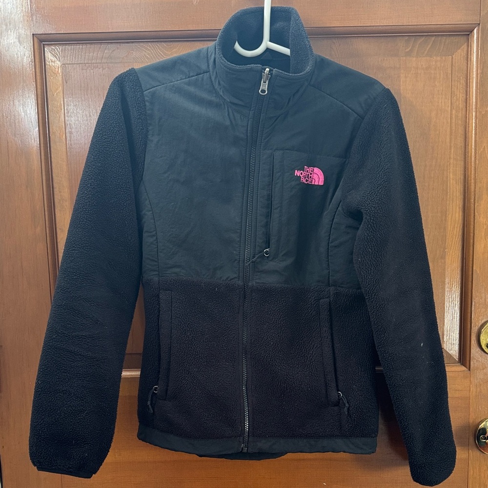 The North Face Black Fleece with Pink Ribbon Logo